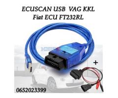 ECUSCAN USB  VAG KKL Fiat ECU FT232RL - Fotografija 1/6