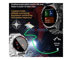 SK27 Smartwatch – Bluetoth,NFC,Kompas,AI Voice - Fotografija 6/6