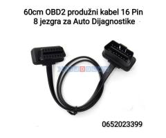 OBD2 produžni kabel 16 Pina, 8 jezgra za ELM Auto Dijag