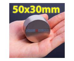 Okrugli Neodijumski Magneti N52 50x30 mm - Fotografija 2/6