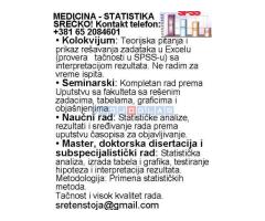 STATISTIČKA OBRADA PODATAKA - SPSS- POVOLJNO!