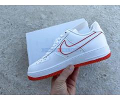 Nike Air Force White Picante Red